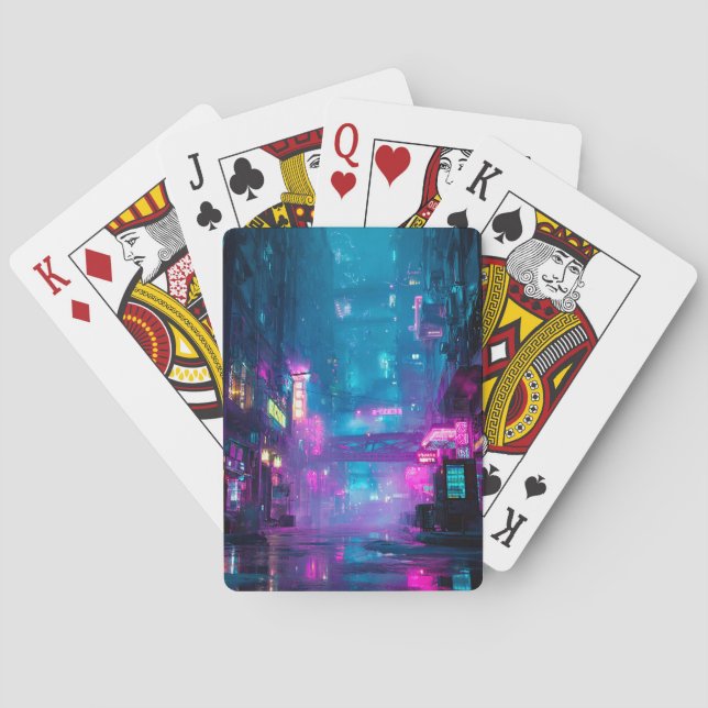 Baraja De Cartas Neon After Midnight (Reverso)