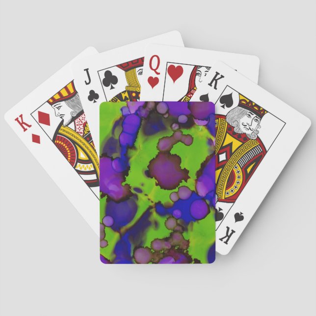 Baraja De Cartas Neon Bloomstorm (Reverso)