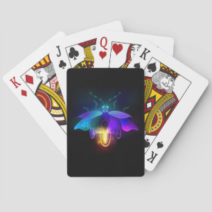 Baraja De Cartas Neon Firefly en negro