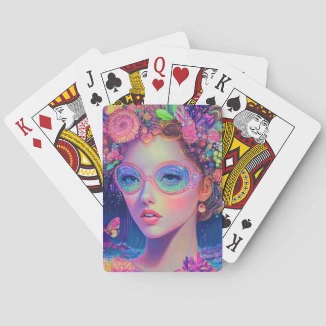 Baraja De Cartas Neon Garden Goddess (Reverso)