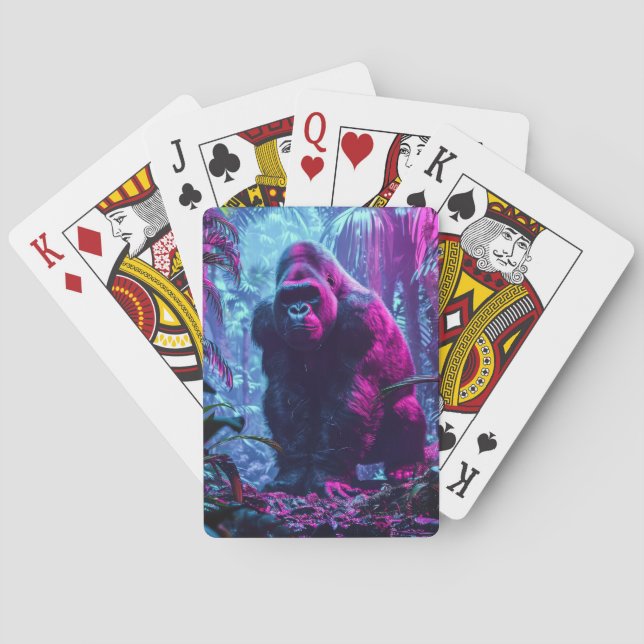Baraja De Cartas Neon Gorilla (Reverso)