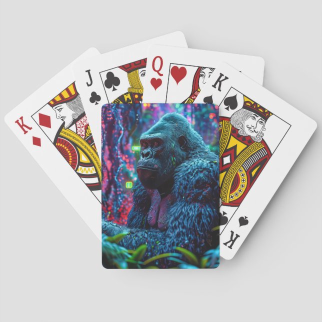 Baraja De Cartas Neon Gorilla (Reverso)