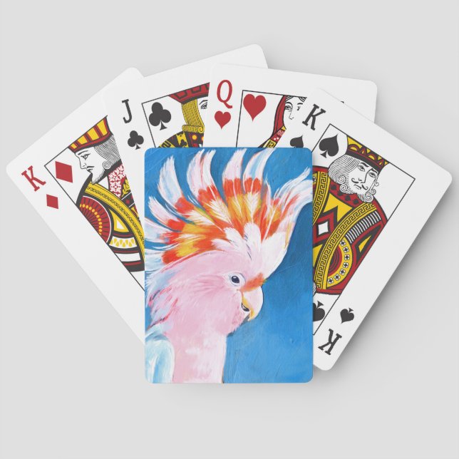 Baraja De Cartas Neon Mohawk - Cockatoo rosa (Reverso)