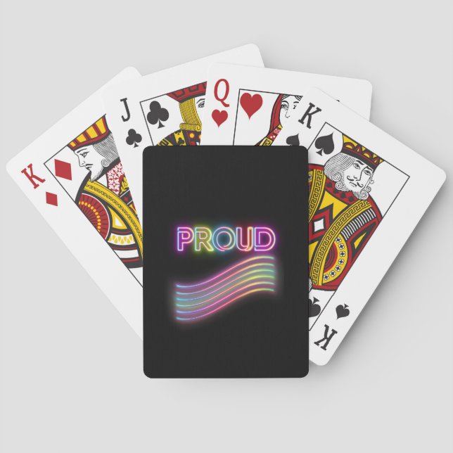 Baraja De Cartas Neon Proud (Reverso)