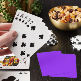 Baraja De Cartas Neon Purple Solid Color Personalizar It