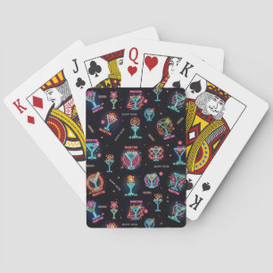 Baraja De Cartas Neon Rótulo Space Age Atomic Martini Cocktails Pri
