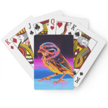 Neon Sparrow con acentos brillantes