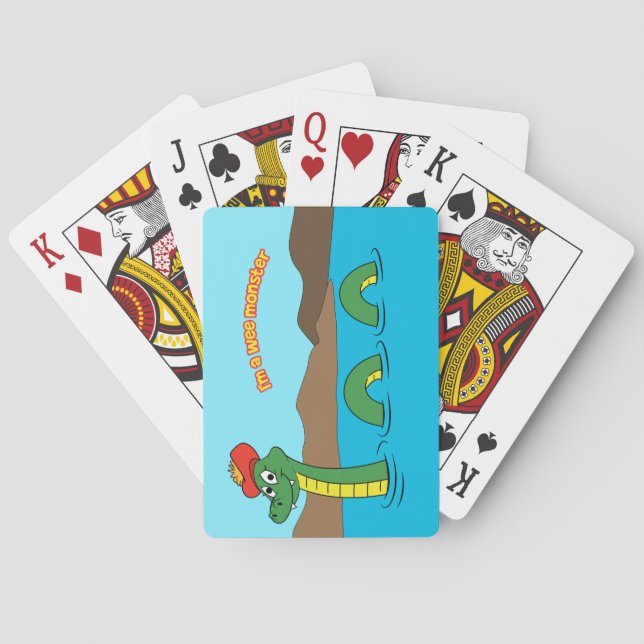 Baraja De Cartas Nessie (monstruo de Loch Ness) (Reverso)