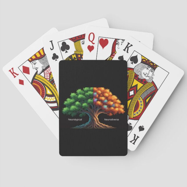 Baraja De Cartas Neurotípico vs. Neurodiverso (Reverso)