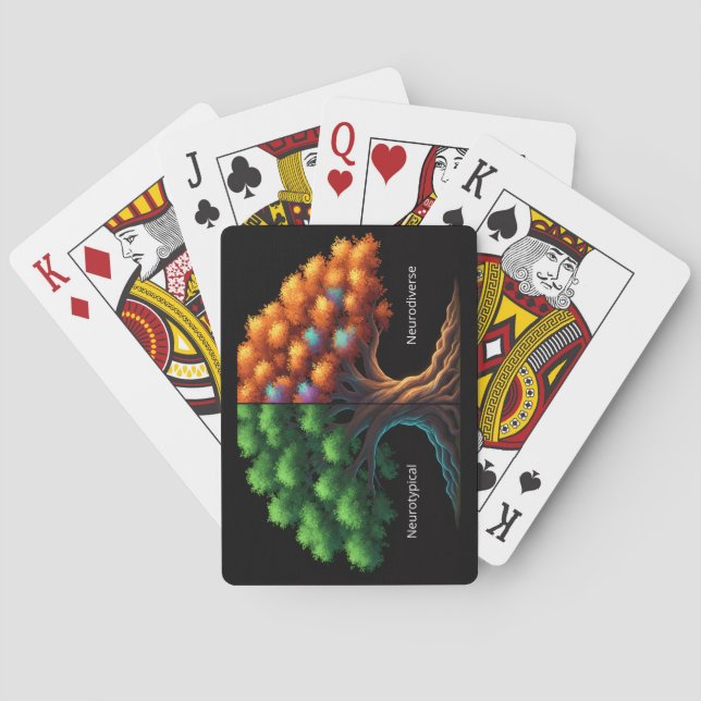 Baraja De Cartas Neurotípico vs. Neurodiverso (Reverso)