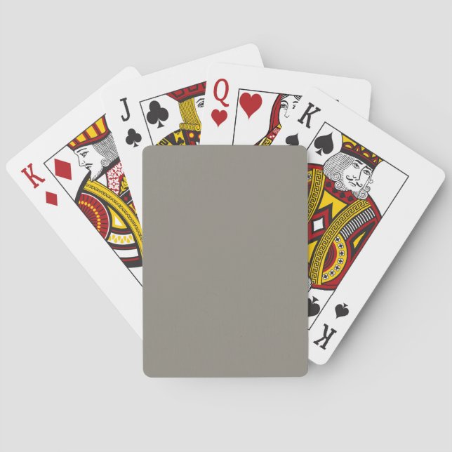 Baraja De Cartas Neutral gris de la banda de batalla - Plantilla de (Reverso)