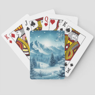 Baraja De Cartas Nevada Winter Mountain
