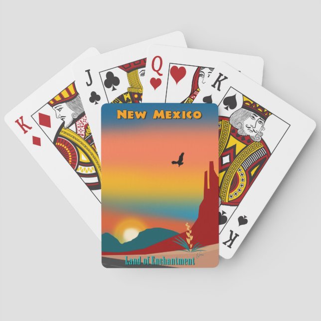 Baraja De Cartas New México - tierra del encantamiento (Reverso)