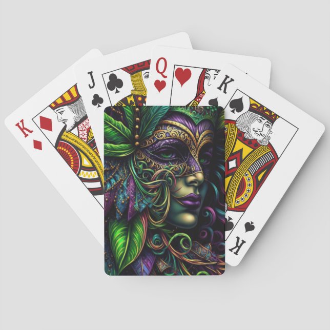 Baraja De Cartas New Orleans Mardi Gras (Reverso)