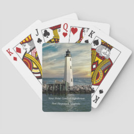 Baraja De Cartas New Point Comfort Lighthouse Sunrise