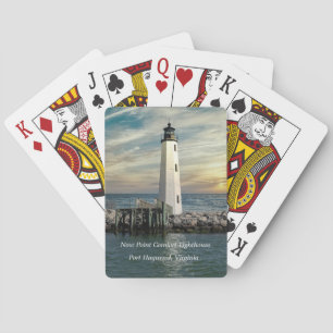 Baraja De Cartas New Point Comfort Lighthouse Sunrise