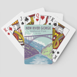 Baraja De Cartas New River Gorge National Park West Virginia Bridge