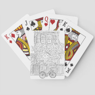 Baraja De Cartas New York City Stoop Tarjetas de Jugar en blanco y 