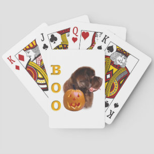 Baraja De Cartas Newfoundland Brown Halloween BOO