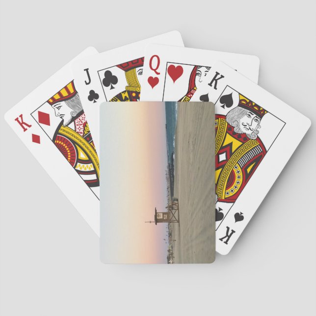 Baraja De Cartas Newport Beach en Sunset, California (Reverso)