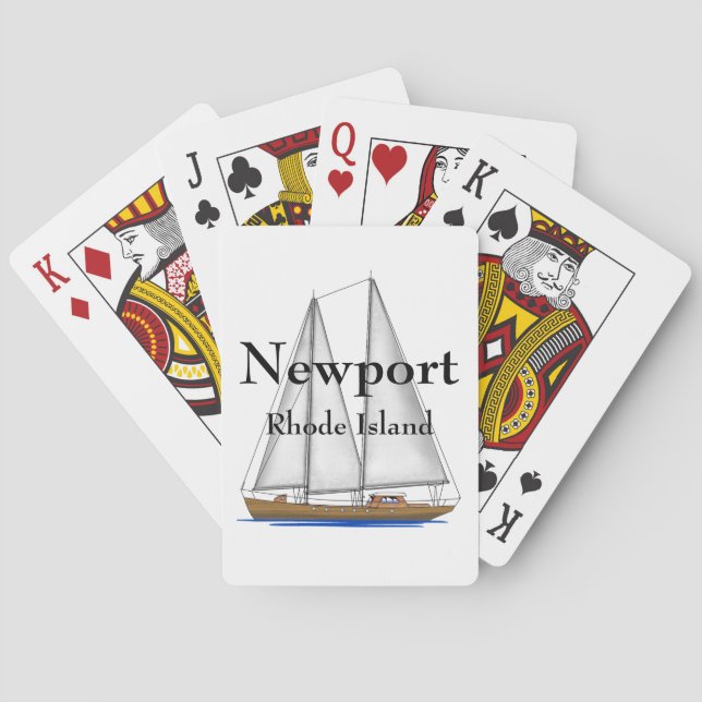 Baraja De Cartas Newport Rhode Island (Reverso)