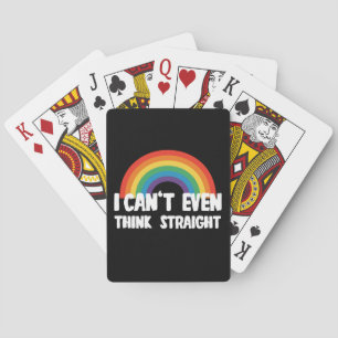 Baraja De Cartas Ni siquiera puedo pensar en el gracioso orgullo ga