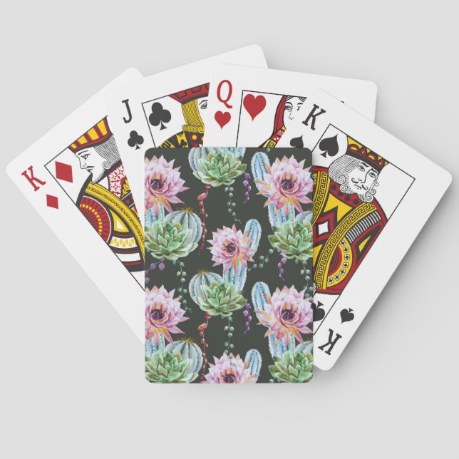 Baraja De Cartas Nice Cactus Pattern (Reverso)