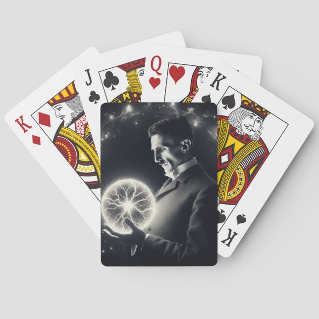 Baraja De Cartas Nicola Tesla  (Reverso)