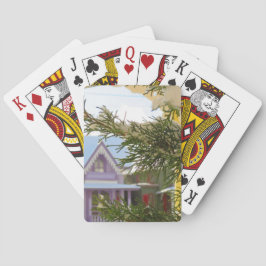 Baraja De Cartas Nieve, evergreen y cabañas - Viñetería de Martha