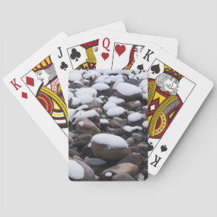 Baraja De Cartas Nieve y rocas, parque nacional Mt. Rainier