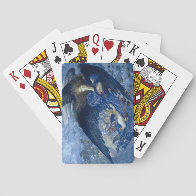 Baraja De Cartas Night with her Train of Stars (Angel with Cherubs) (Reverso)