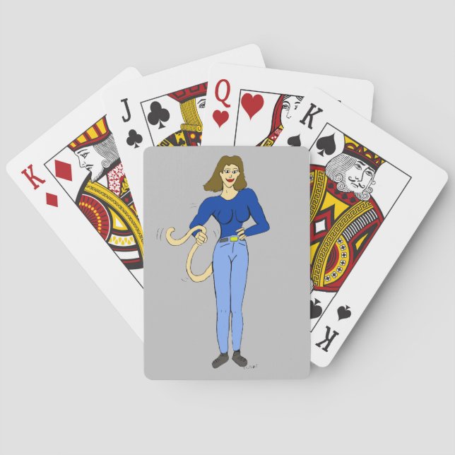 Baraja De Cartas niña con cola (Reverso)