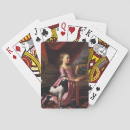 Baraja De Cartas Niña con un pájaro y un perro (John Singleton Copl