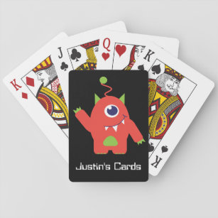 Baraja De Cartas Niñas divertidas alien con su nombre de jugar cart