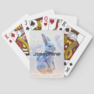 Baraja De Cartas Niñas Galaxy Bunny Tintado