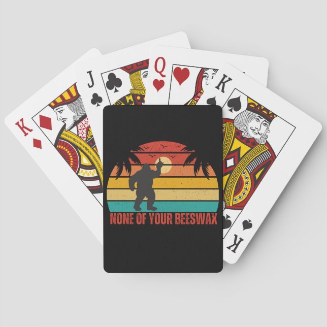 Baraja De Cartas Ninguno De Sus Dedos Medianos De Beeswax (Reverso)