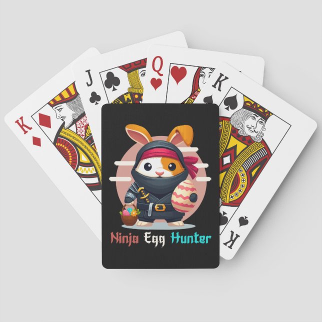 Baraja De Cartas Ninja Egg Hunter (Reverso)