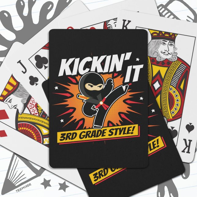 Baraja De Cartas Ninja Kick de 3er grado vuelve a la escuela (Subido por el creador)