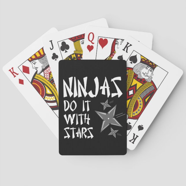 Baraja De Cartas Ninjas lo hacen con las estrellas (Reverso)