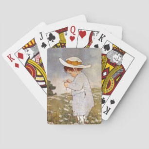 Baraja De Cartas Niño Antiguo Recogiendo Margaritas Bessie Pease Gu