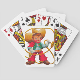 Baraja De Cartas Niño retro niño vago occidental
