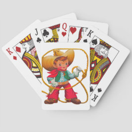 Baraja De Cartas Niño retro niño vago occidental