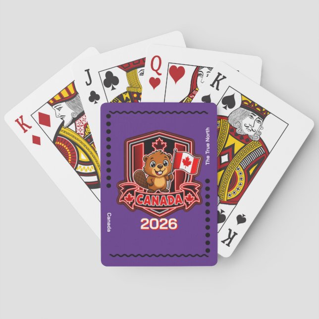 Baraja De Cartas Niños de Canadá (Reverso)