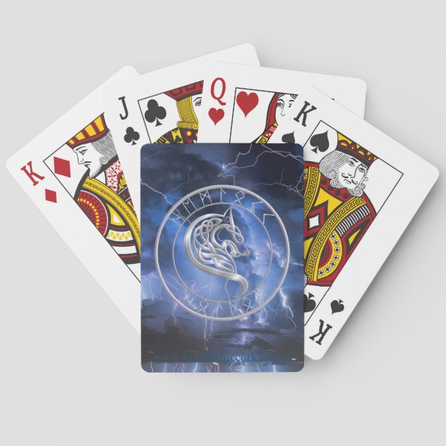 Baraja De Cartas Niños de las tarjetas de juego de Fenrir (Reverso)