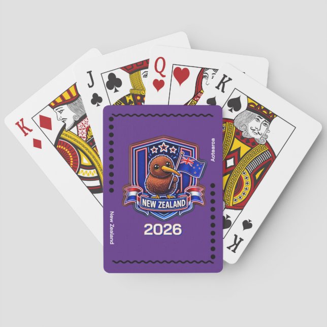 Baraja De Cartas Niños de Nueva Zelanda (Reverso)
