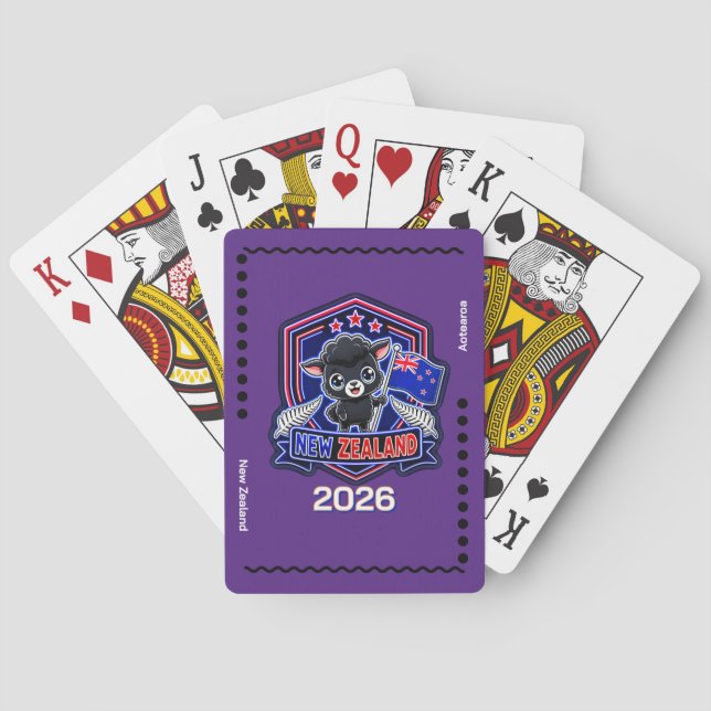 Baraja De Cartas Niños de Nueva Zelanda (Reverso)
