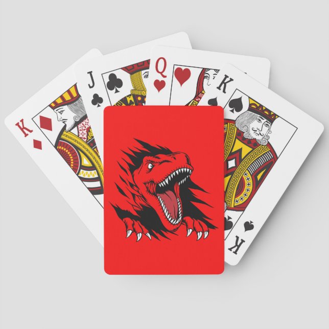 Baraja De Cartas Niños dinosaurios (Reverso)