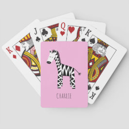 Baraja De Cartas Niños lindos de Zebra
