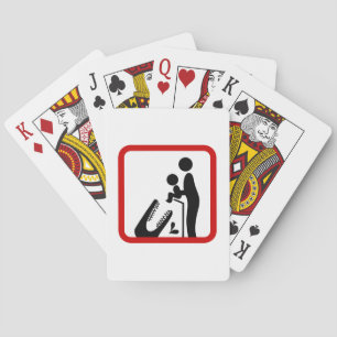 Baraja De Cartas No alimentes a la bebé en el Rótulo del zoológico 