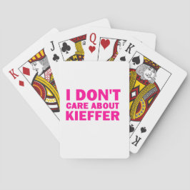 Baraja De Cartas ¡No cuido sobre Kieffer!
